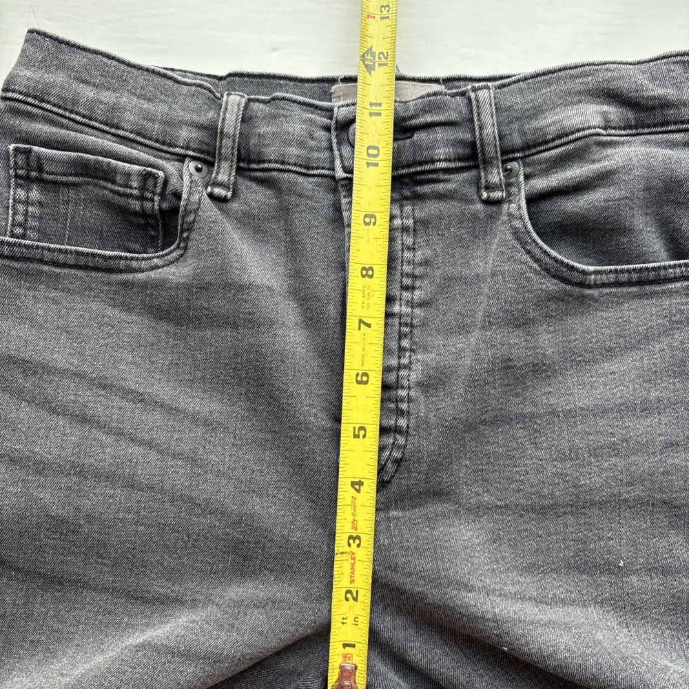 Everlane Cigarette Womens 28 Jeans Grey High Rise Raw Hem Stretch Denim Pants - Picture 8 of 11